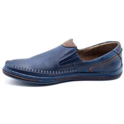 Polbut Chaussures Homme Mocassins 09 Bleu Marine