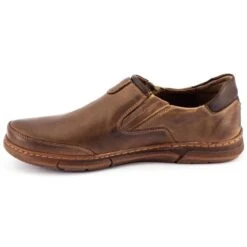 Polbut Chaussures Sans Lacets Pour Hommes J51 Marron Brun