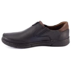 Polbut Chaussures Sans Lacets Pour Hommes J51 Noir Le Noir