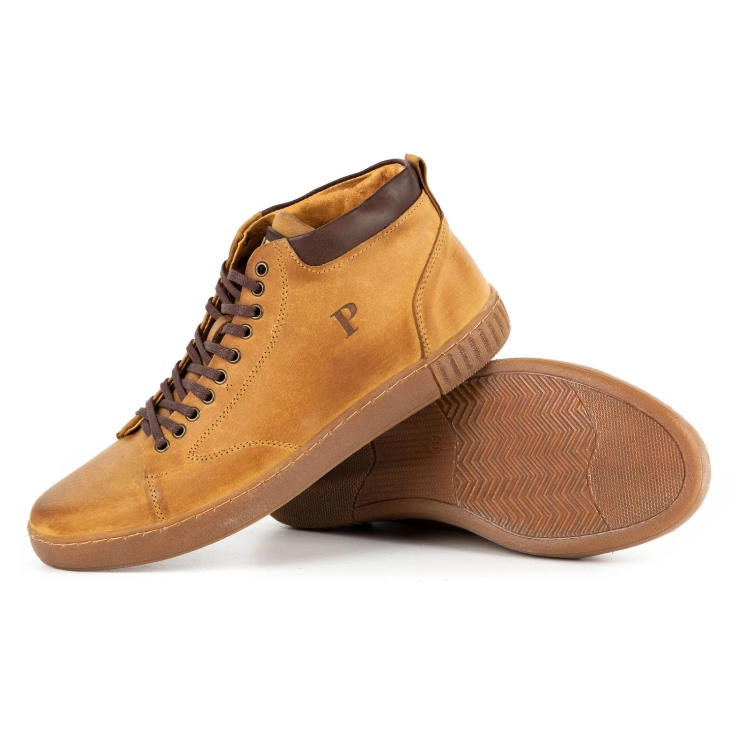 Polbut Creepers Cuir Homme 2108sw Rouge Orange – Image 4