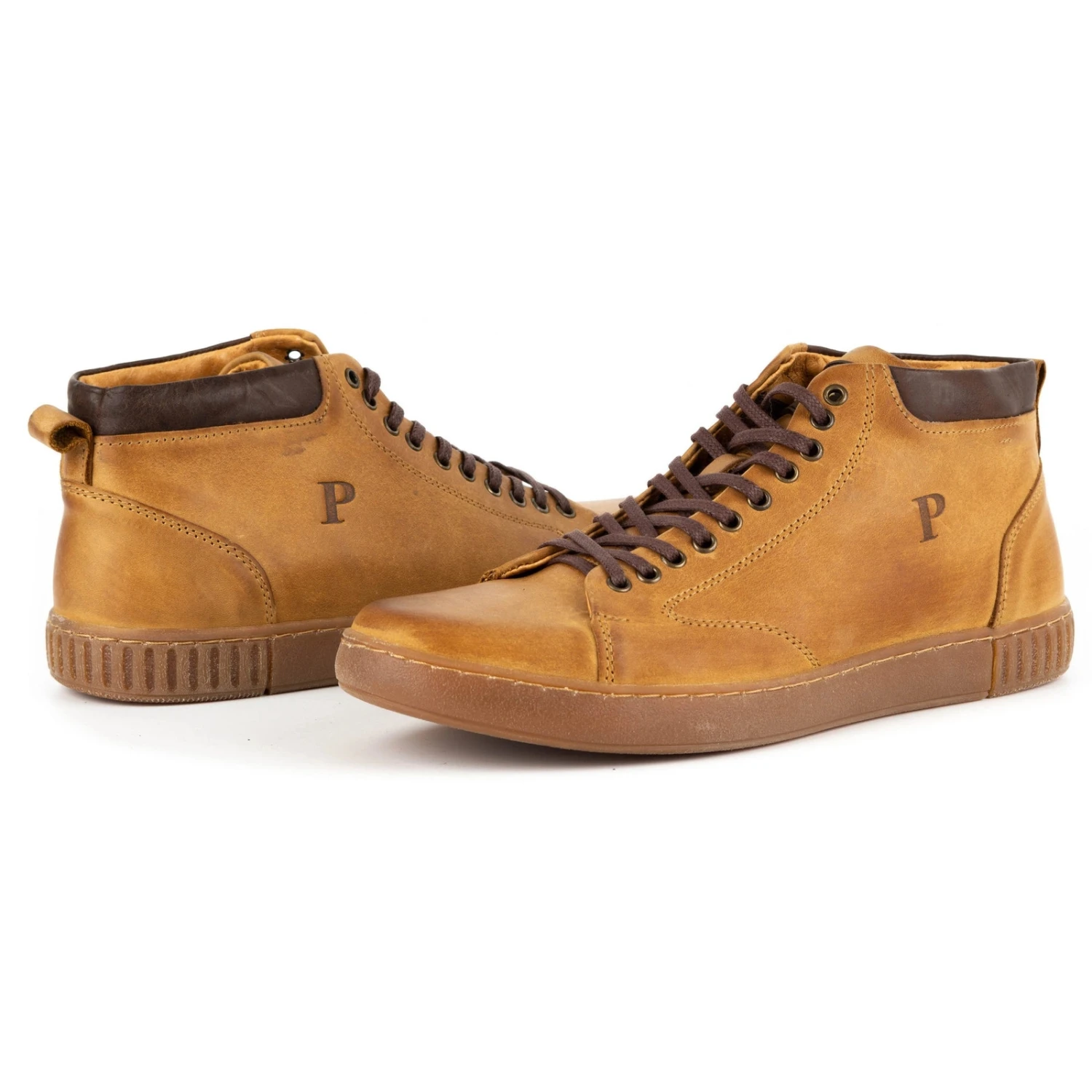 Polbut Creepers Cuir Homme 2108sw Rouge Orange – Image 6