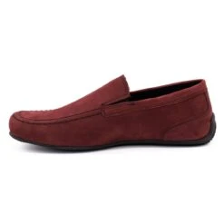 Polbut Mocassins Homme Cuir 2105 Bordeaux Rouge