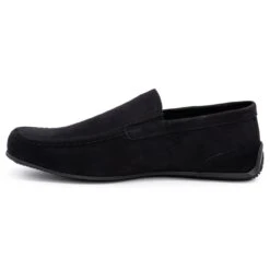 Polbut Mocassins Homme Cuir 2105 Nubuck Noir Le Noir