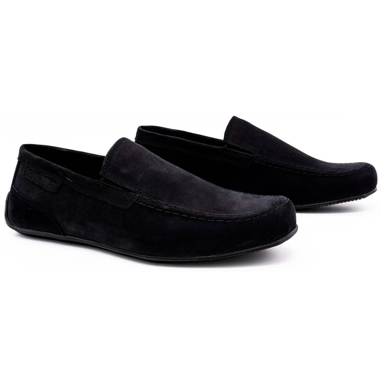 Polbut Mocassins Homme Cuir 2105 Nubuck Noir Le Noir – Image 2