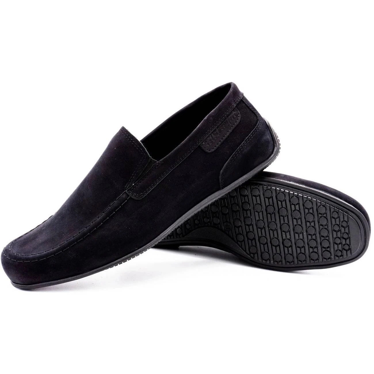 Polbut Mocassins Homme Cuir 2105 Nubuck Noir Le Noir – Image 3