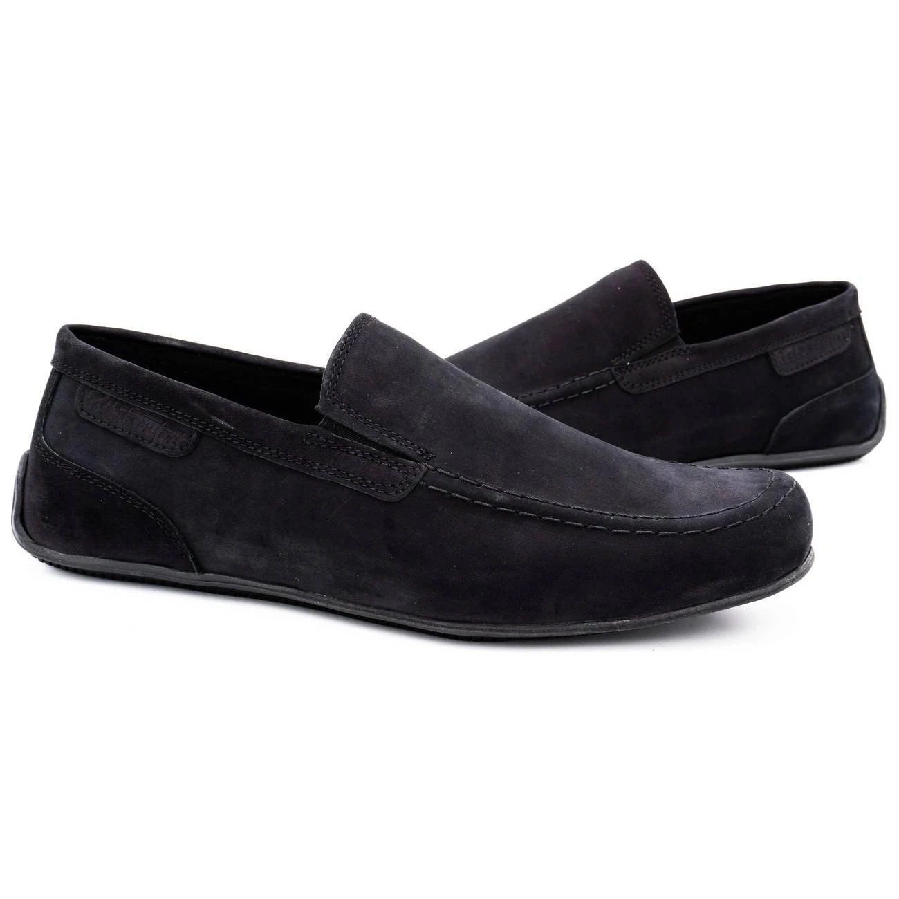Polbut Mocassins Homme Cuir 2105 Nubuck Noir Le Noir – Image 5