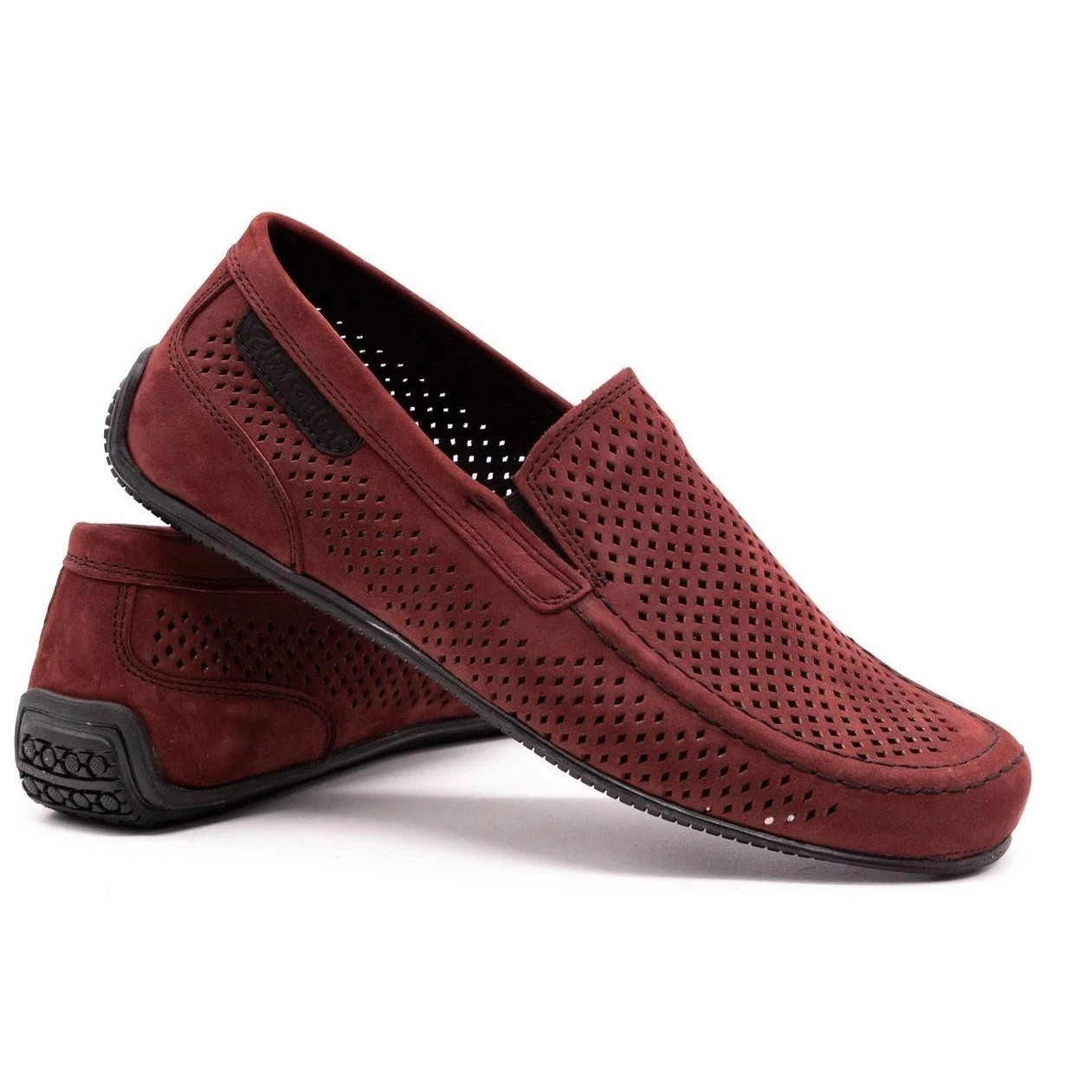 Polbut Mocassins Homme Cuir 2105P Bordeaux Rouge – Image 5