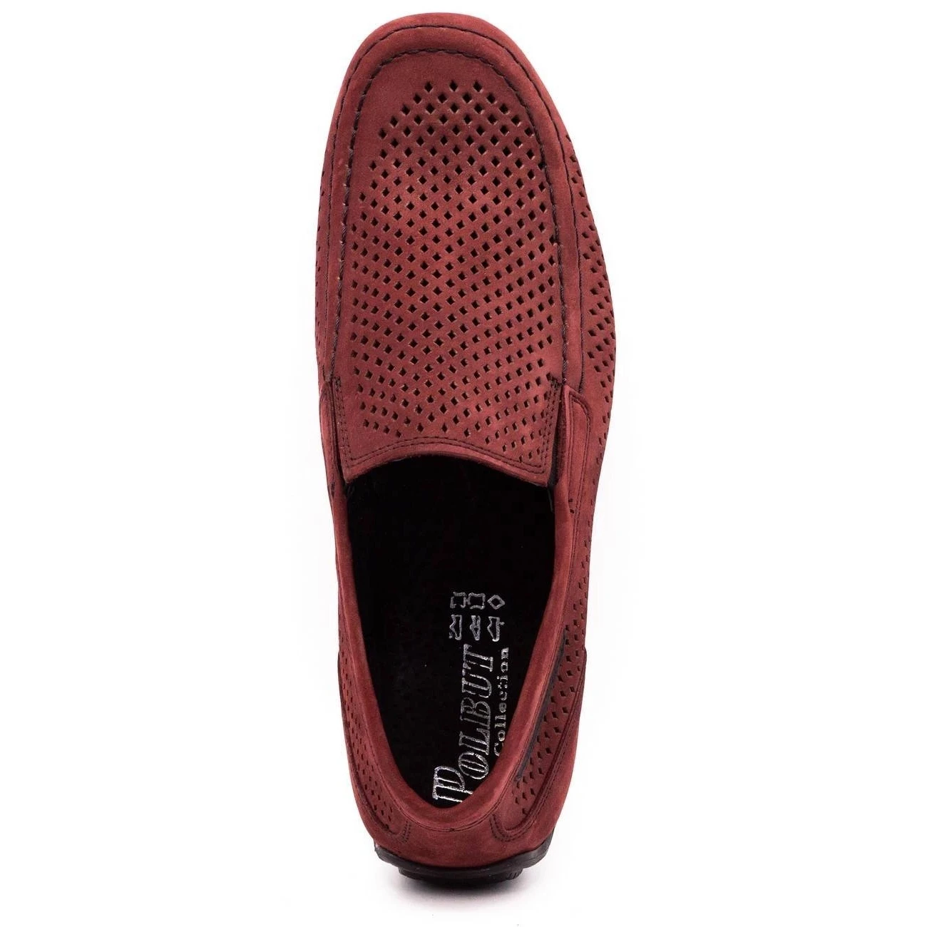 Polbut Mocassins Homme Cuir 2105P Bordeaux Rouge – Image 9