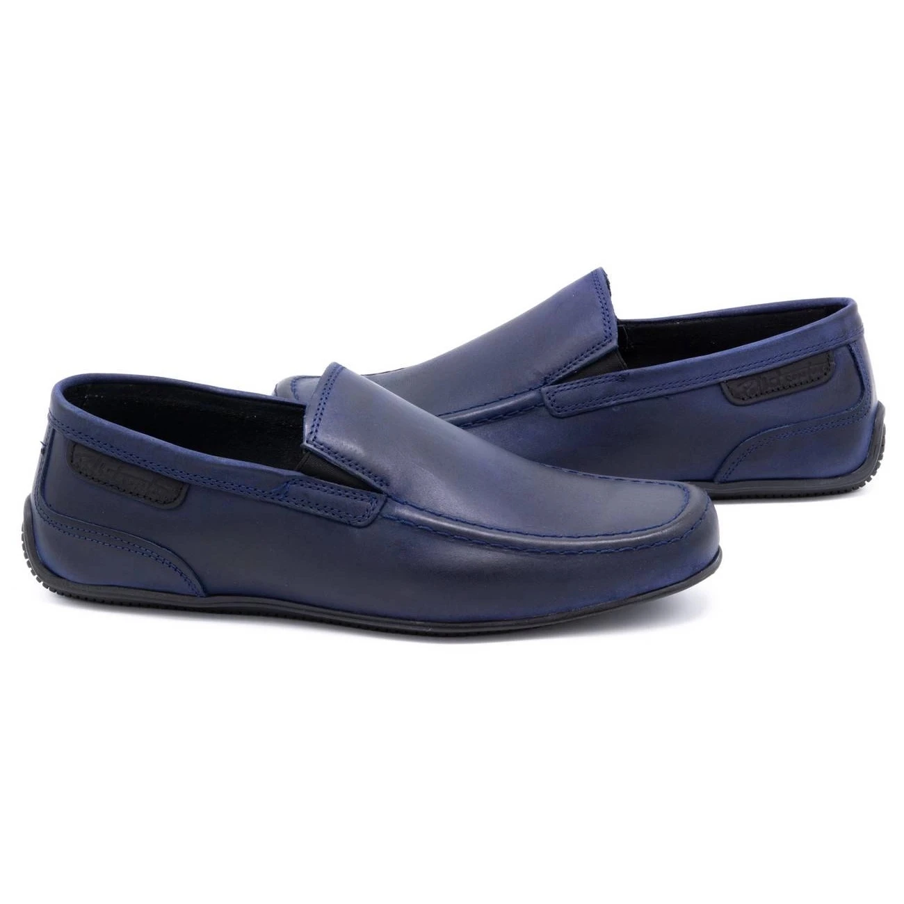 Polbut Mocassins Homme Cuir Grainé 2105 Bleu Marine – Image 5