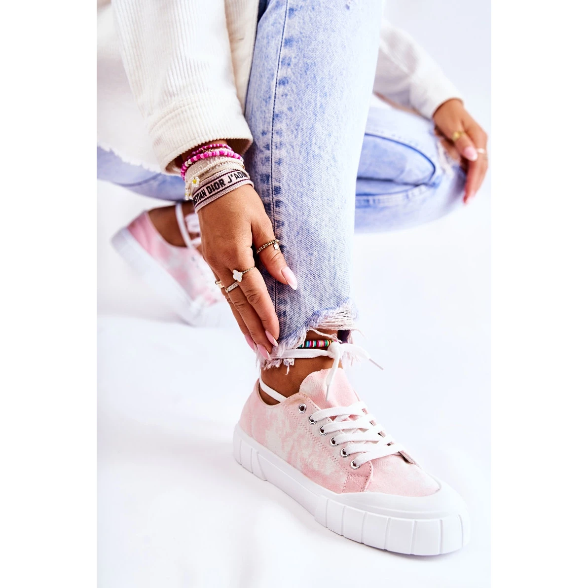 PS1 Baskets Pour Femmes Sur La Plate-forme Pink Comes Rose – Image 3