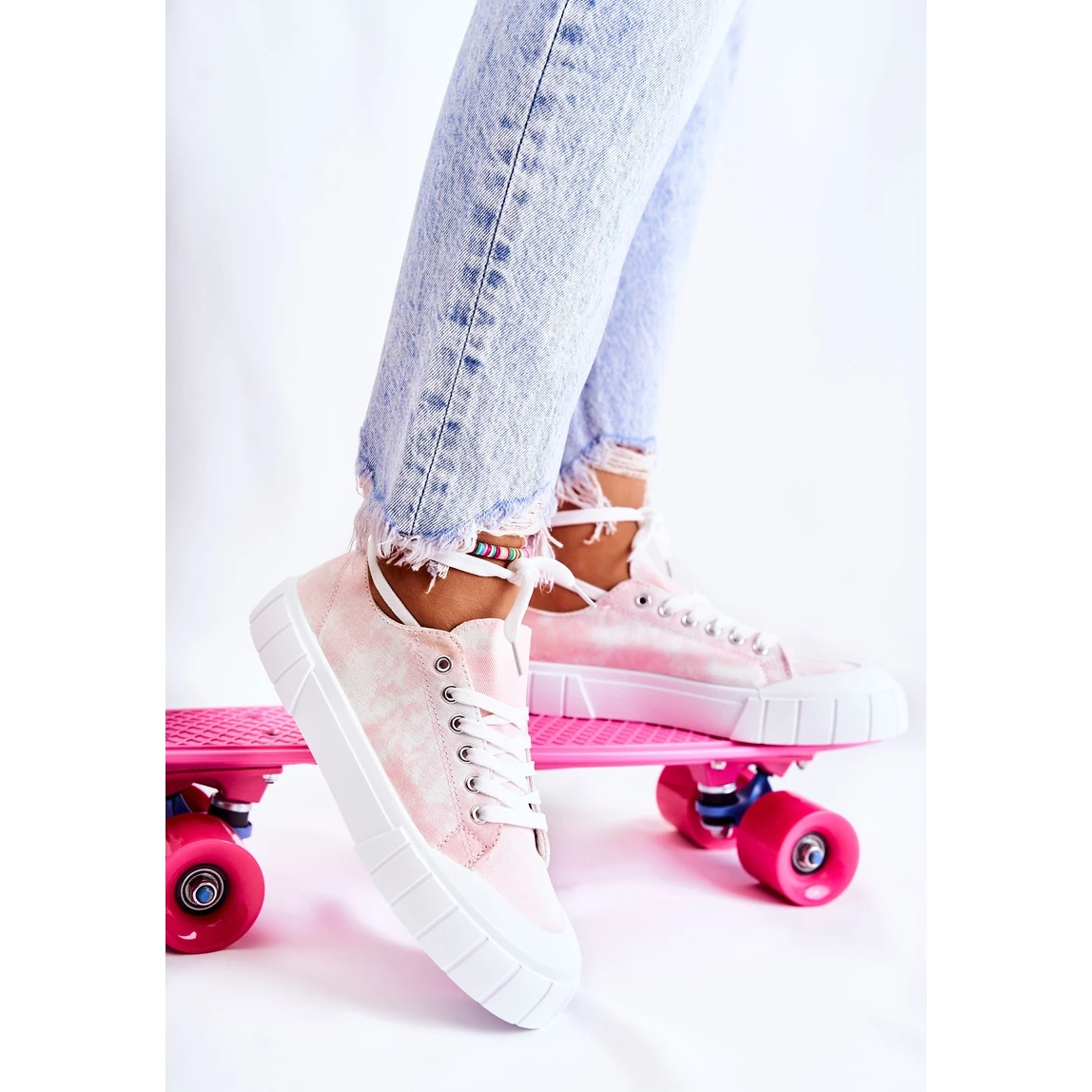 PS1 Baskets Pour Femmes Sur La Plate-forme Pink Comes Rose – Image 6