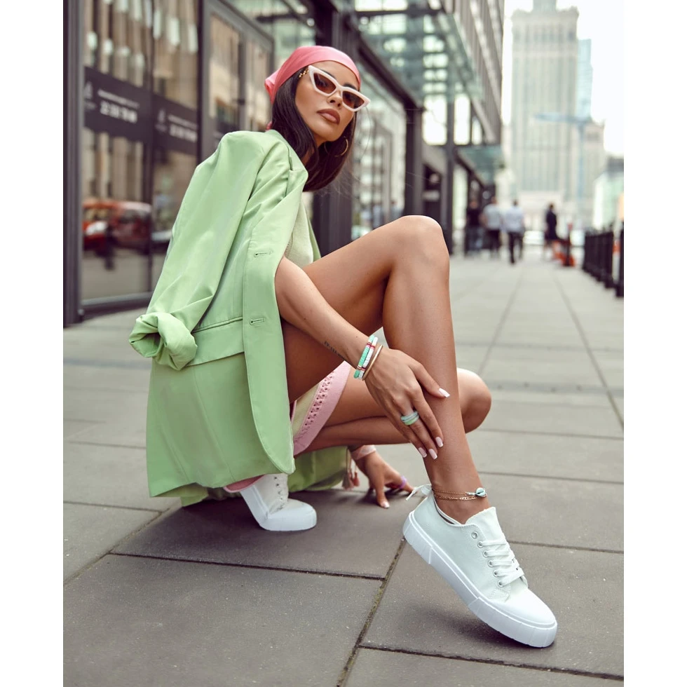 PS1 Baskets Pour Femmes Sur La Plate-forme White Comes Blanche – Image 10