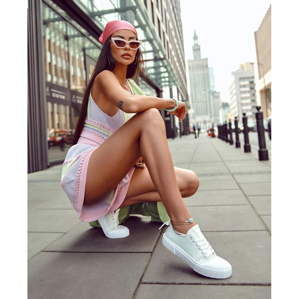 PS1 Baskets Pour Femmes Sur La Plate-forme White Comes Blanche – Image 13