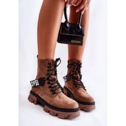 PS1 Bottes Hautes En Daim Avec Réchauffement Danity Marron Brun