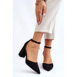 PS1 Escarpins à Talons En Daim Noirs Lexie Le Noir