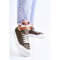 PS1 Espadrilles à Plateforme Kaki Comes Femme Vert