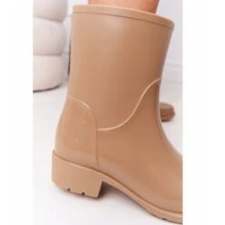 PS1 Shiny Galoches Bottes Jodhpur Beige Rainy Day