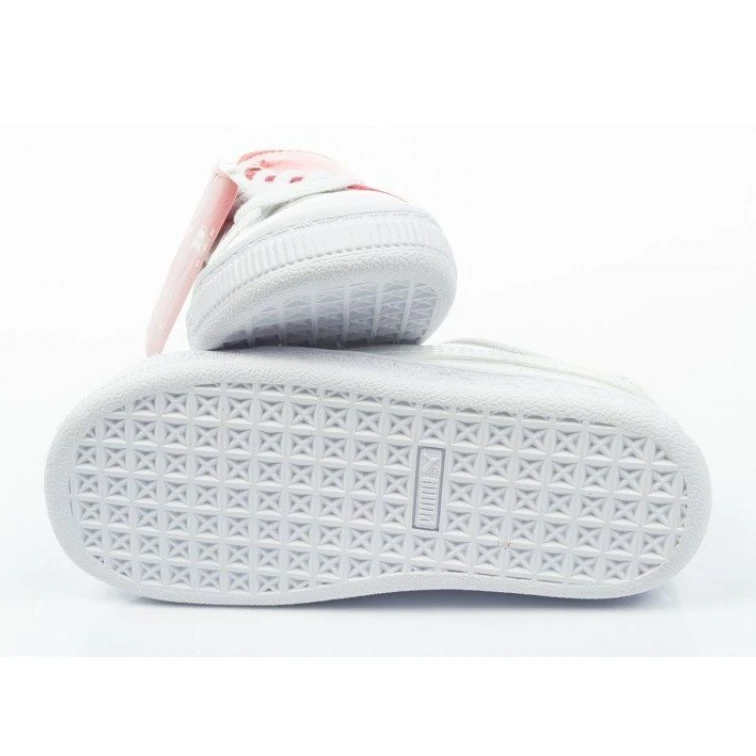 Puma Basket Crush Patent Bébé Jr 369675 01 Blanche Bleu – Image 8