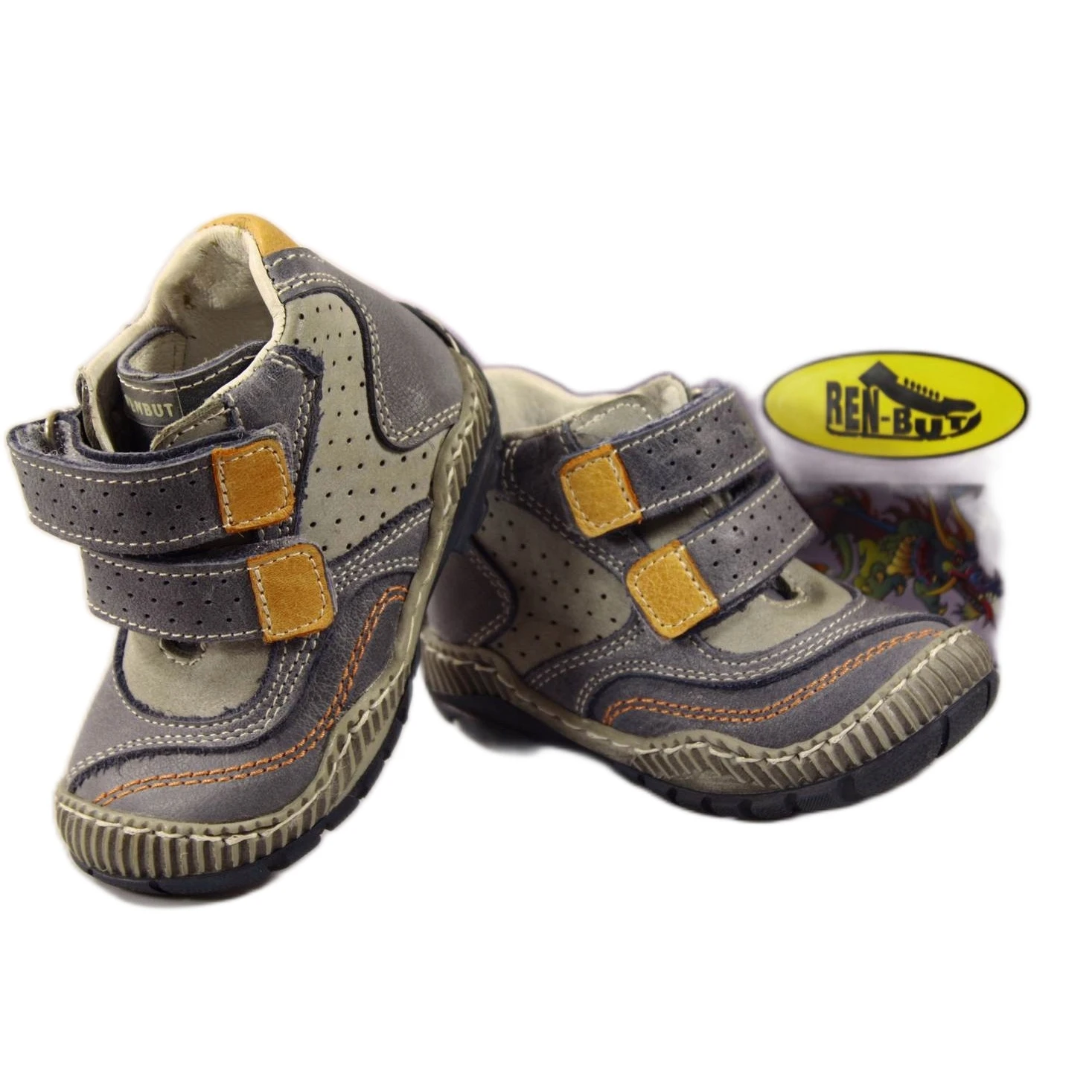 Ren But Remise Bottes Ren-But Bleu Orange Gris – Image 5