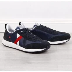 Rieker 07603-14 Chaussures De Sport Pour Hommes Bleu Marine