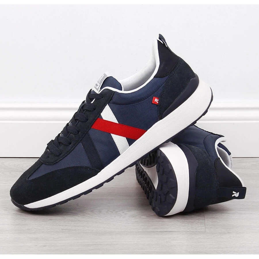 Rieker 07603-14 Chaussures De Sport Pour Hommes Bleu Marine – Image 2