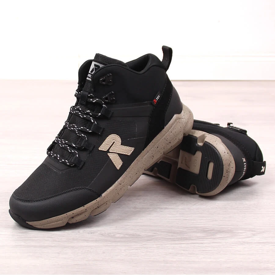 Rieker Revolution 07862-00 Bottes Hautes Imperméables Noires Pour Hommes Rouge – Image 3