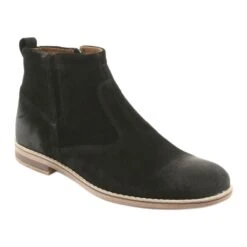 Riko Bottines En Daim Avec Fermeture éclair Le Noir