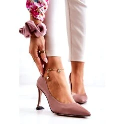 S.Barski Escarpins à La Mode En Cuir Rose Tamira Multicolore