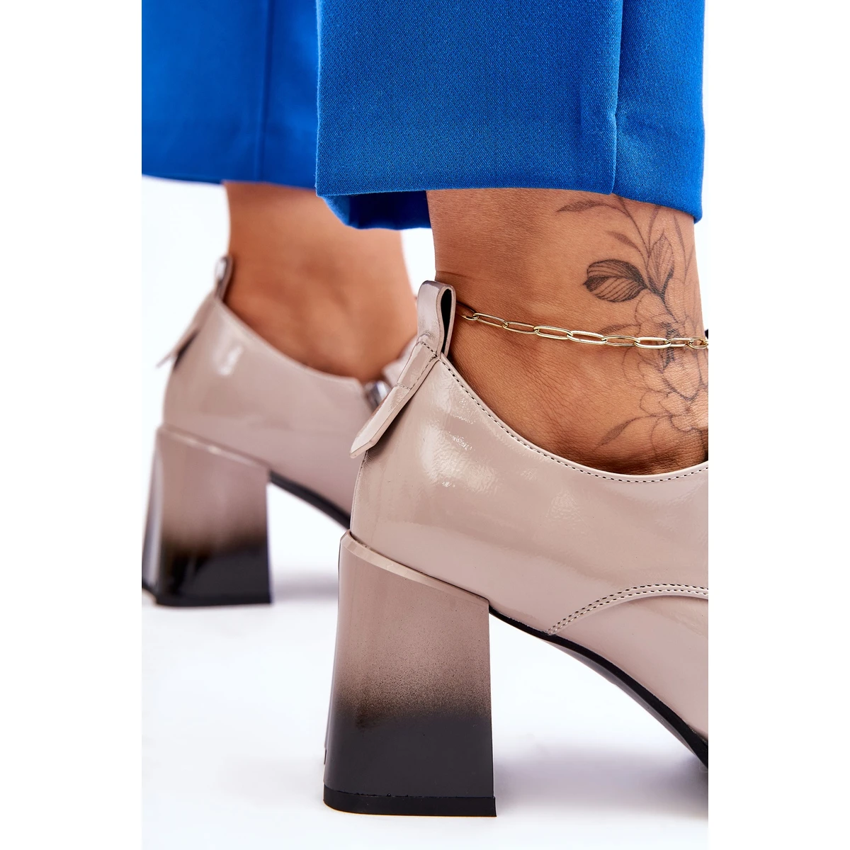 S.Barski Talons Hauts Beige Clair à La Mode Darren – Image 5