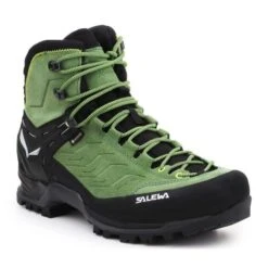 Salewa Ms Mtn Trainer Mid Gtx M 63458-5949 Chaussures De Trekking Le Noir Vert