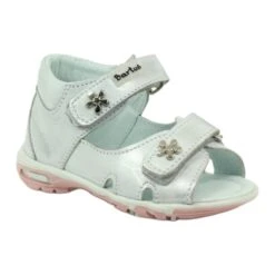 Sandales Avec Velcro Bartuś 120 Argent Gris