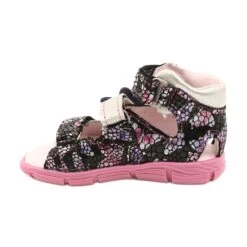 Sandales Hautes Prophylactiques Mazurek 291 Papillons Le Noir Bleu Rose Argent