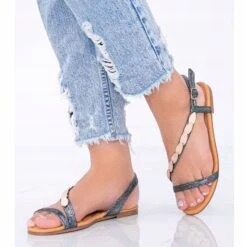 Sandales Holographiques Femme Black Moon Le Noir