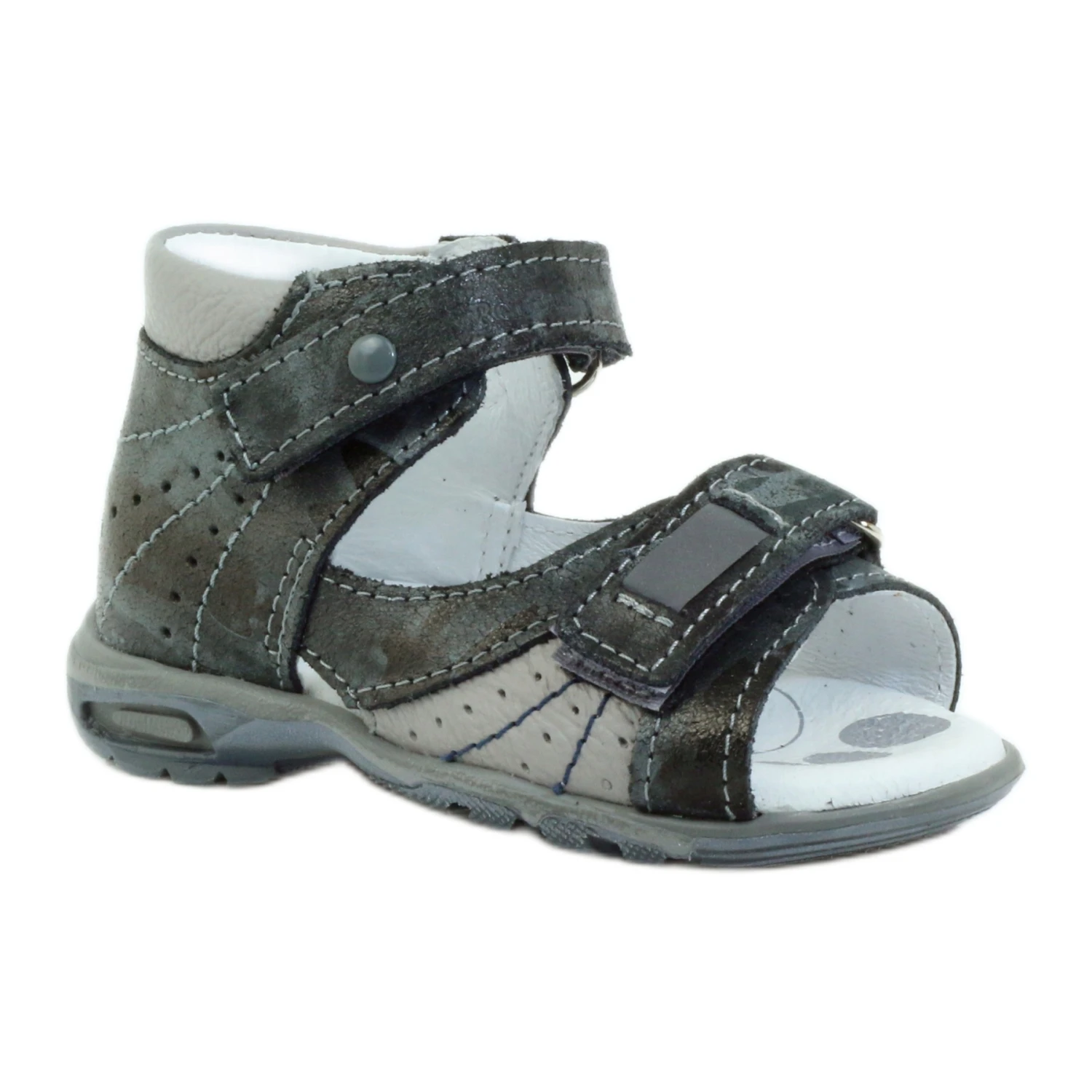 Sandales Velcro Avec Réflecteur Ren But 1407 Multicolore Gris