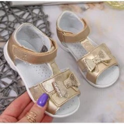 Sandales Velcro Kornecki Jr KOR6309 Doré D'or