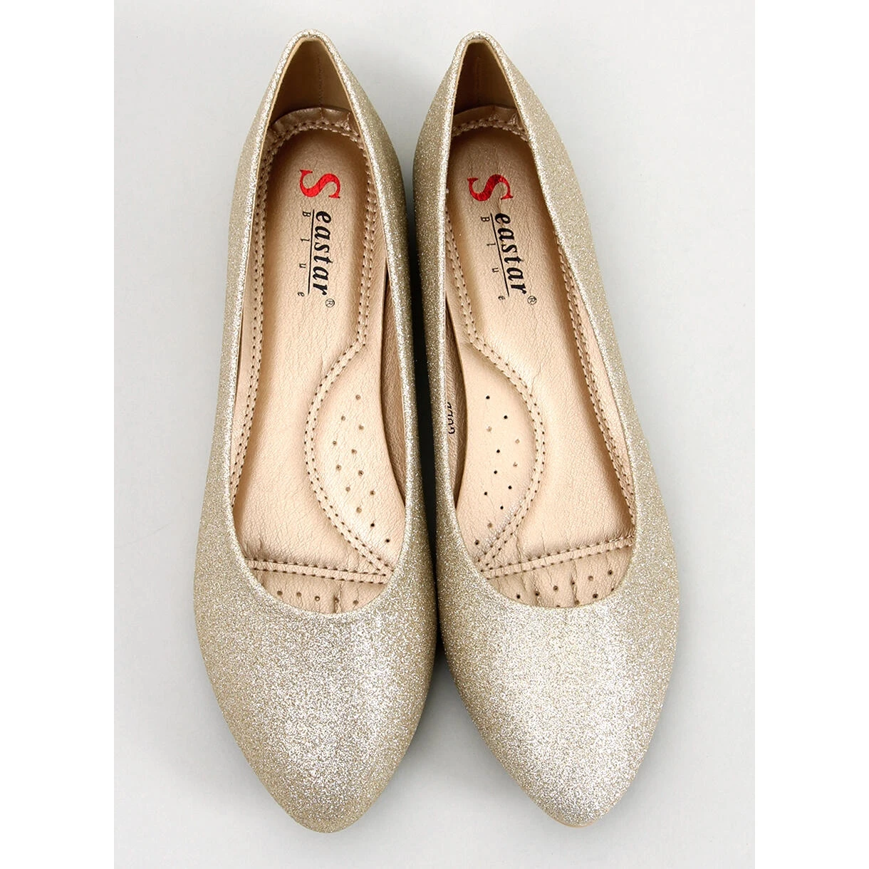 Seastar Ballerines Ă Paillettes Chiesa Gold D'or â Image 5