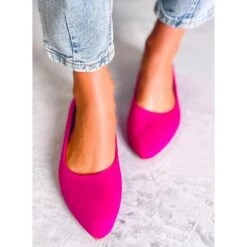 Seastar Ballerines Keys Fuchsia Avec Semelle Intérieure En Cuir Rose