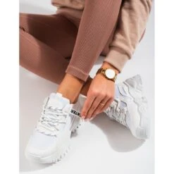 Seastar Baskets Blanches Femme Shelovet à Semelle épaisse