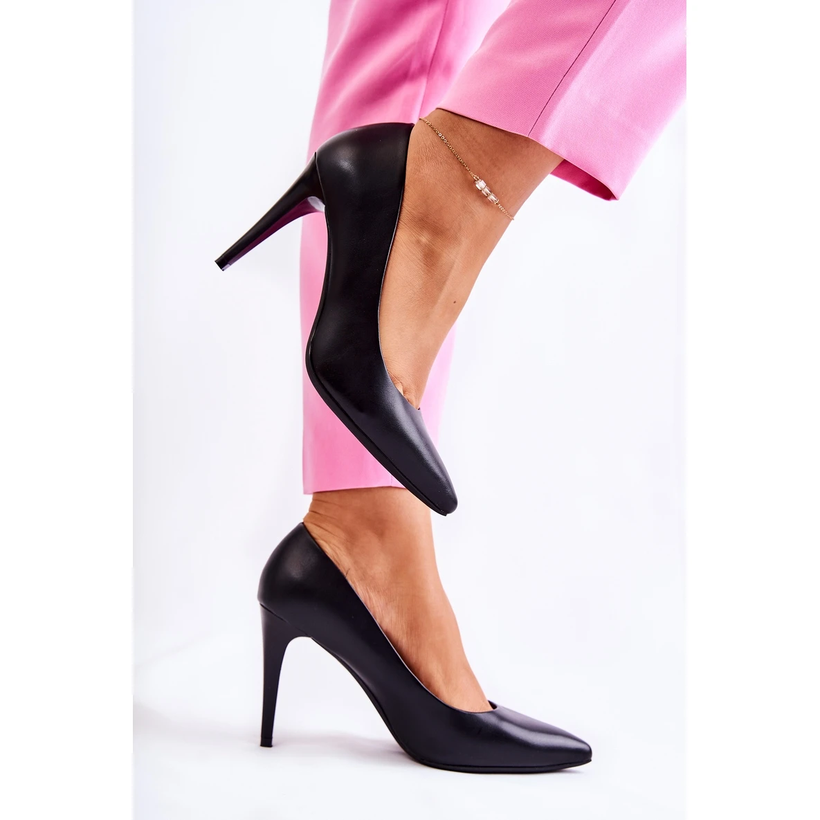 Sergio Leone Escarpins Classiques En Cuir Magiquement Noir Le Noir – Image 4