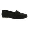 Sergio Leone Mocassins Femme En Daim Noir MK722 Le Noir