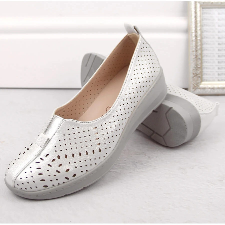 Slip-on Argent Ajouré Femme Jezzi RMR1840-13 – Image 2