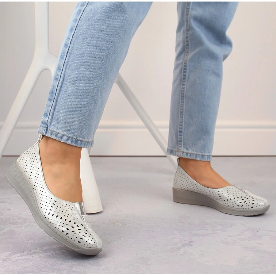 Slip-on Argent Ajouré Femme Jezzi RMR1840-13 – Image 4