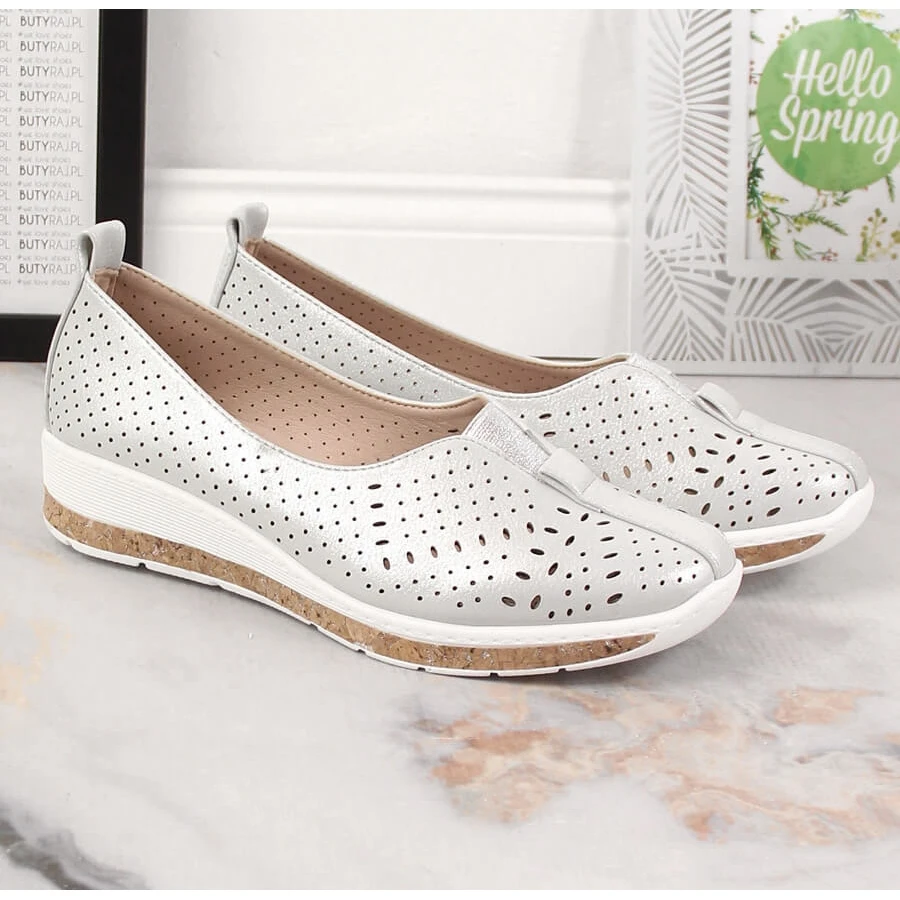 Slip-on Argent Ajouré Femme Jezzi RMR1840-13 – Image 5