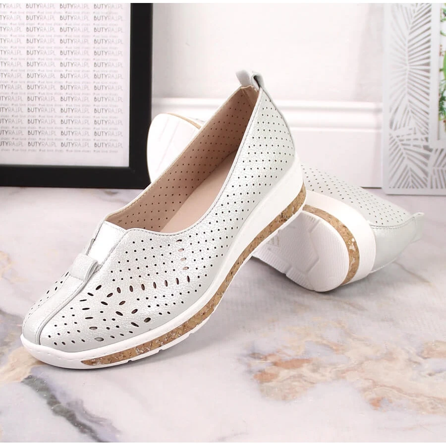 Slip-on Argent Ajouré Femme Jezzi RMR1840-13 – Image 7