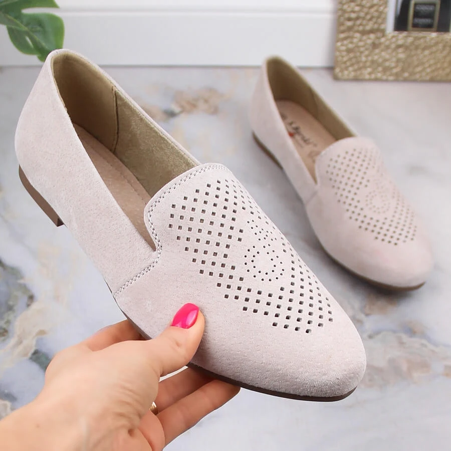 Slip-on Confortables En Cuir Suédé Beige S.Barski LR29515