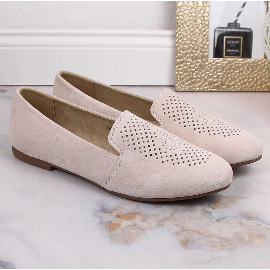 Slip-on Confortables En Cuir Suédé Beige S.Barski LR29515 – Image 2
