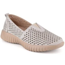 Slip-on Femme Ajouré Avec élastique Jezzi MR2270-3 Gris