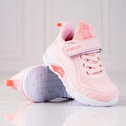 Sneakers Fille Vico, Tissu Sur Semelle épaisse Rose