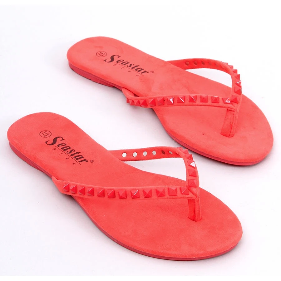 Tongs Avec Clous Pyramidaux DD26 Red Rouge – Image 3