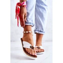 Tongs Femme Material Big Star JJ274A347 Blanc Blanche